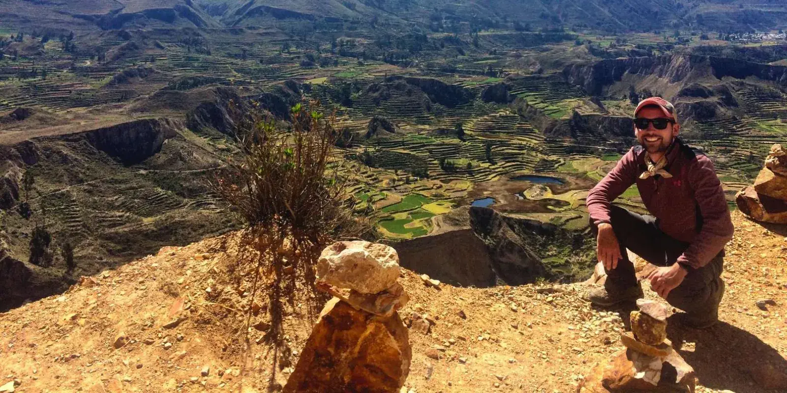 Terraces and canyon views in the Colca Valley